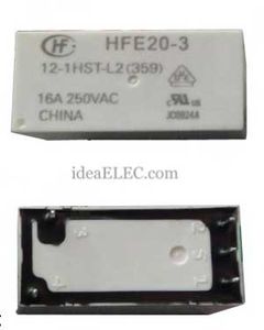 رله 12ولت 5پایه 16آمپر هنگفا مدل HONGFA HFE20-3 /12-1HST-L2