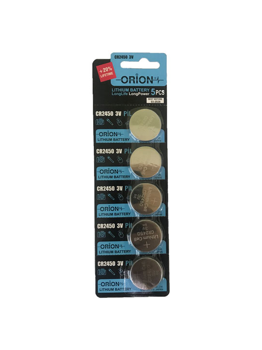 باتری CR2450 سکه‌ای اوریون (تکی)(ORION)