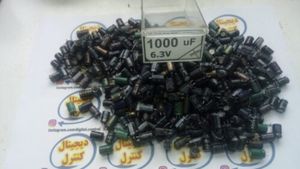 خازن الکترولیت 1000میکروفاراد 6.3ولت (1000uF6.3V)