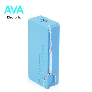 کیس پاوربانک 2 تایی مجهز به برد تک خروجی با ظرفیت 5600 میلی آمپر