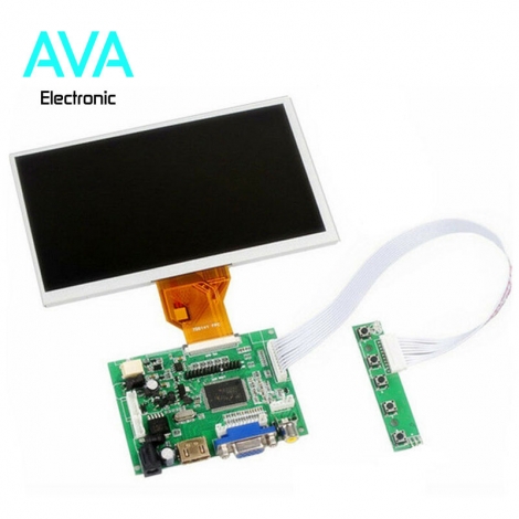 ماژول نمایشگر 7 اینچ دارای ورودی HDMI / VGA / AV