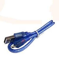 کابل USB به MICRO USB آبی شیلد دار (50 سانتی)