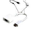 تبدیل HDMI به VGA با خروجی صدا و ورودی پاور بدنه پلاستیکی