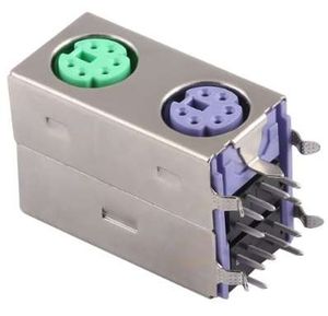 جک PS2 دوبل سبز-بنفش