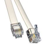 کابل تلفن دو سر سوکت RJ11-6pin - مناسب دسته کنترل رباتیک