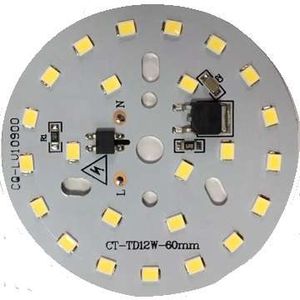 LED DOB مهتابی 220VAC 24LED 12W گرد قطر 60mm
