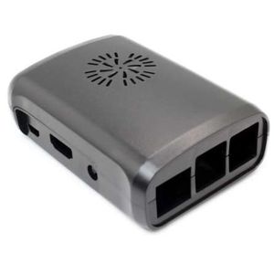 کیس مشکی برد رزبری پای Raspberry pi دارای محفظه فن