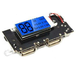 برد پاور بانک دو خروجی با LCD