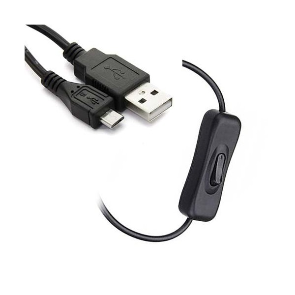 کابل USB به Mico USB دارای کلید On/Off مناسب برای بردهای امبدد Embedded USB Cable