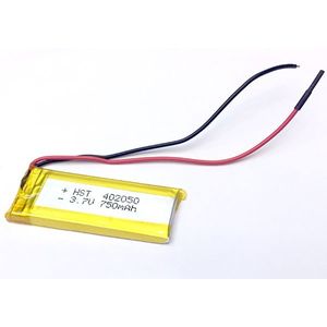 باتری 1200mAh لیتیوم پلیمر Li-Po 3.7V تک سل 59x37x5mm