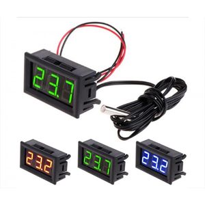 دماسنج پنلی با نمایشگر سون سگمنت 12 ولت با سنسور NTC Temperature Display