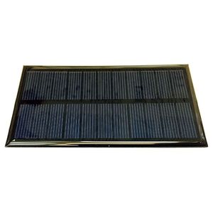 سلول خورشیدی 6 ولتی، 160 میلی آمپر - پنل خورشیدی اپوکسی 130x56.6 میلی متر