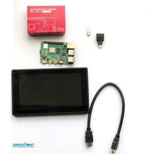 پک رزبری پای 4 Raspberry Pi مدل 4G و نمایشگر LCD Waveshare هفت اینچ
