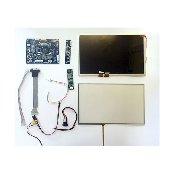 نمایشگر LCD ال سی دی TFT 10.1inch 50pin با قابلیت نصب تاچ اسکرین و درایور مربوطه