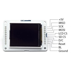 نمایشگر LCD 1.8 بردهای آردوینو Esplora TFT LCD درایور ST7735 رابط SPI