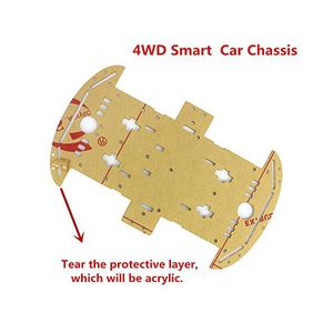 شاسی پلکسی گلاس مخصوص ساخت ربات چهار چرخ