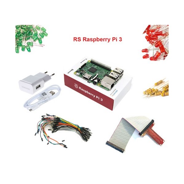 کیت آغاز به کار الکترونیک با رزبری پای 3 Raspberry Pi Starter Kit For Electronic
