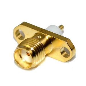 تفلون کوتاه SA6721 SMA FEMALE 2HOLE Panel Mount RF Connector