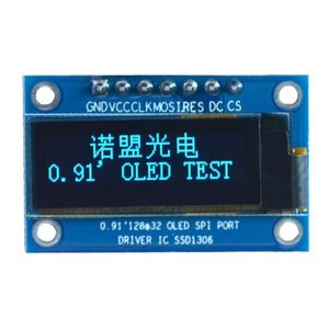 OLED 0.91 inch OLED Module Blue 128x32 SPI...