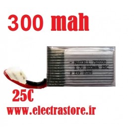 3.7 300mAh مرغوب مارک مکسل  25C باتری کوادکوپتر لیتیوم پلیمر