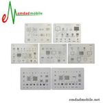 مجموعه 7 عددی شابلون تعمیرات موبایل گوشی آیفون