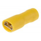 سرسیم کولری تمام روکش مادگی زرد سایز 6.3 مدل FDFS5.5-250 بسته100 تایی