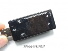ولت متر - آمپر متر USB دیجیتال دوبل جدید ورژن 3