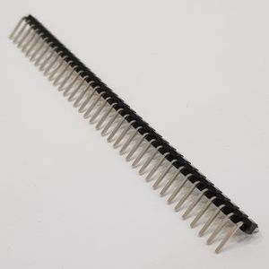 پین هدر 1x40 نری رایت 2.54 میلیمتر. Pin header 1x40 male Right angle 2.54mm Pitch