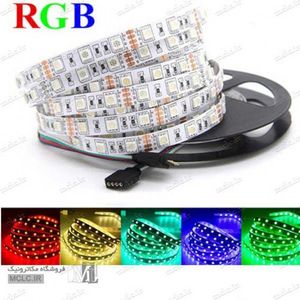 LED SMD RGB 5050 60PCS نواری رول 5 متری درجه یک