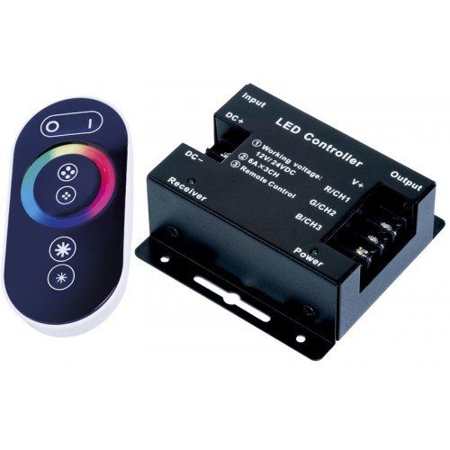 ریموت کنترل لمسی و درایور LED RGB اصلی و ارجینال