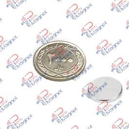 آهنربا نئودیمیوم استوانه ای 1*9 روكش روي