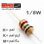 6.2K-1/8W-1%  - بسته 100 عددی