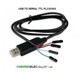 کابل مبدل USB به PL2303HX -TTL (مشکی رنگ)