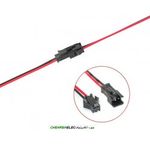 کانکتور دو پین بین راهی نری+مادگی(شارژی)SM