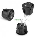 کلید راکر گرد 2 پین متوسط مشکی