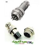 کانکتور گرد نظامی فلزی(GX16-7P(16M