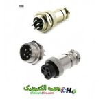 کانکتور گرد نظامی فلزی(GX16-5P(16M