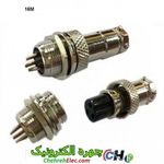 کانکتور گرد نظامی فلزی(GX16-3P(16M