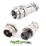 کانکتور گرد نظامی فلزی(GX16-2P(16M