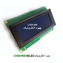LCD کاراکتری 4*20 بک لایت ابی