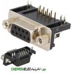 دی کانکتور 9پین مادگی رایت انگل (DB9R)