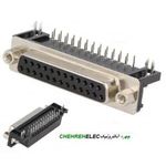 دی کانکتور 25پین مادگی رایت انگل (DB25R)