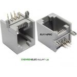 سوکت تلفنی RJ11 مادگی روبردی 6P6C