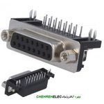 دی کانکتور 15پین مادگی رایت انگل(DB15R)