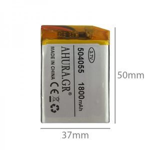 باتری 1800mAh لیتیوم پلیمر Li-Po 3.7V تک سل 62x45x4mm