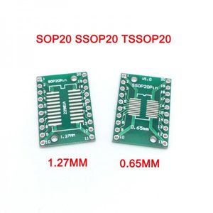 برد تبدیل SMD به Dip مدل sop20 1.27 to ssop20 0.65