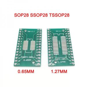 برد تبدیل SMD به Dip مدل sop28 1.27 to ssop28 0.65