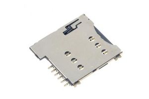 SIM card holder 6P height 1.8MM