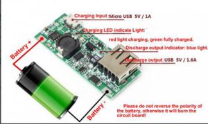 ماژول ساخت پاوربانک دارای خروجی 5V 1A USB