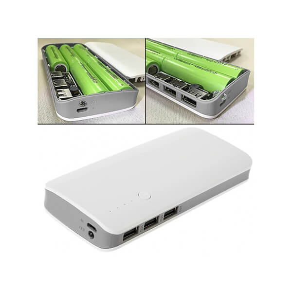 کیس پاور بانک سه خروجی USB به همراه برد (مدل 5 باتری)
